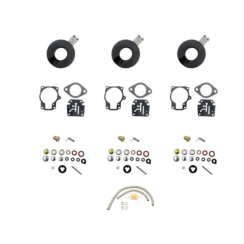 

Carburetor Carb Rebuild Kit for Evinrude Johnson 398729 396701 392061 Mallory 9-37107 Sierra 18-7222 18 20 HP Outboard Motors