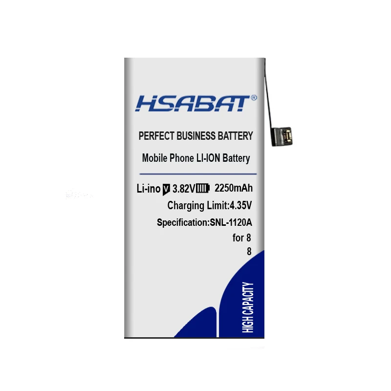HSABAT аккумулятор для iphone 7(4100 мАч) для iphone 5S 6 6S 8 Сменные батареи Внутренняя батарея для телефона+ Бесплатные инструменты