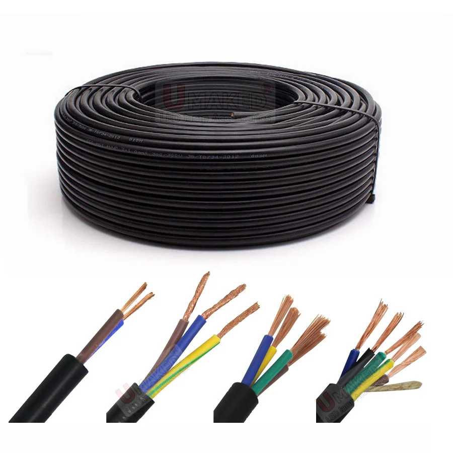 1 метр оболочка провод 24AWG оловянный бескислородный медный кабель 2 ядра 3 4 5 ядер