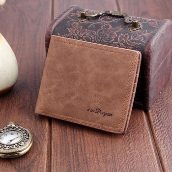 

Slim wallet men Thin wallet Vintage Design Males purse Wallets Coin Purses card holder LSWJ012