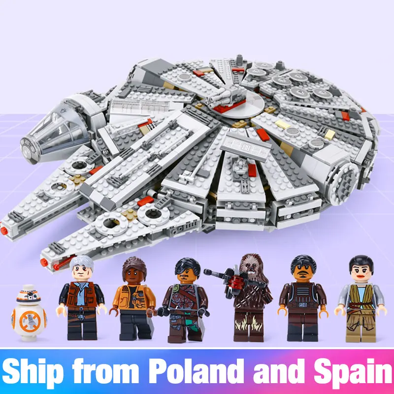 

Force Awakens Star Set Wars Series Compatible Legoinglys 79211 Millennium Falcon Figures Model Building Blocks Toys For Children