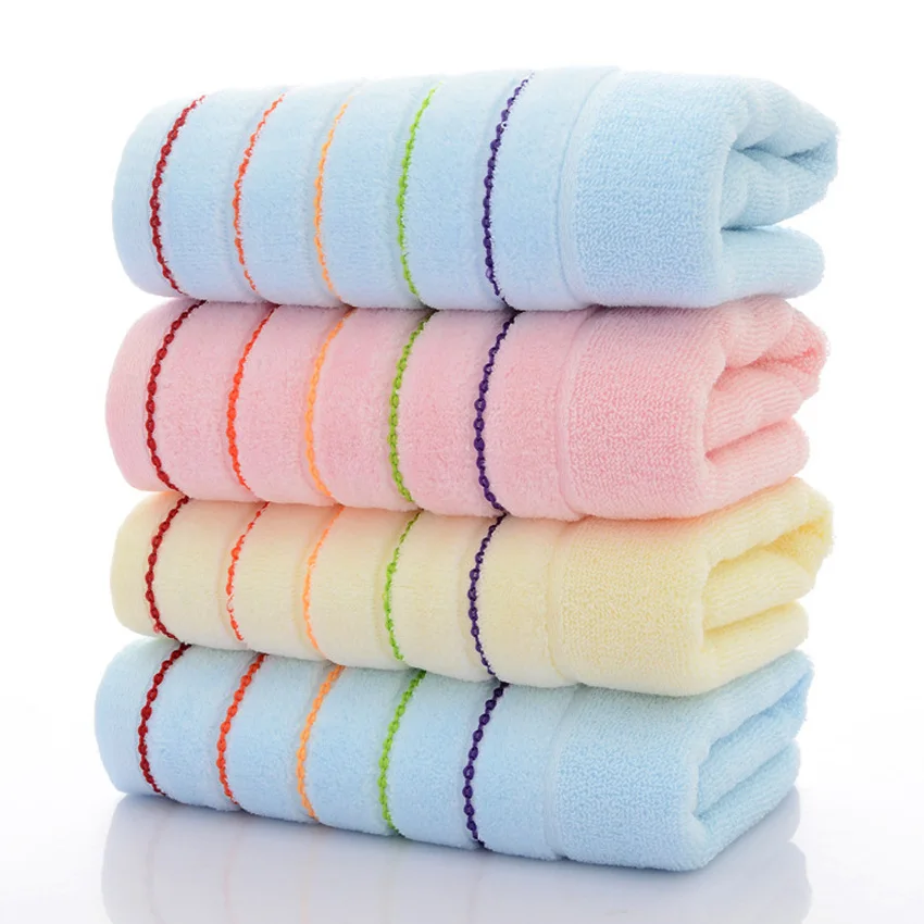 Мягкое полосатое полотенце для лица s Shower Home Spa Хлопковое полотенце для взрослых детей толстое Asciugamano Recznik servette 33*73 см