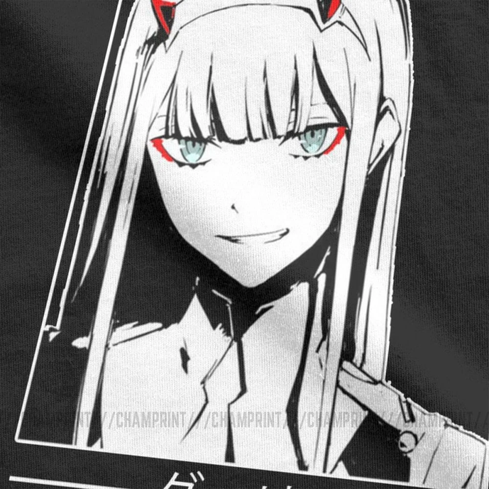 Крутая футболка Zero Two Darling In The Franxx Movie, футболка для мужчин, хлопок, футболки смешного размера плюс, топы, Новое поступление одежда