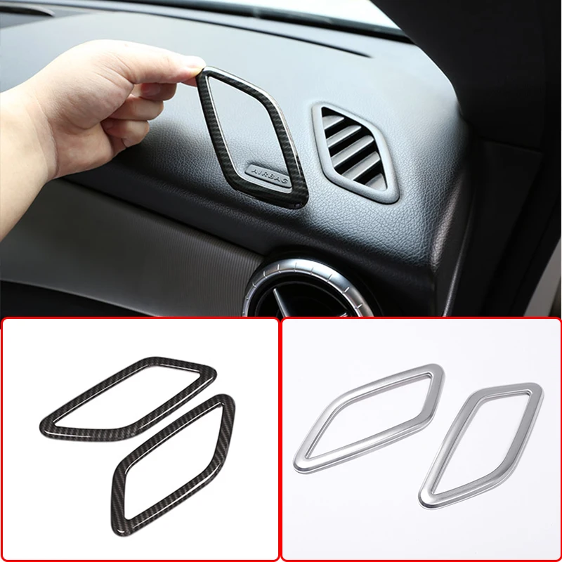

Car Dashboard Air Condition Outlet Vent Trim Cover ABS Chrome Interior For Mercedes Benz CLA GLA Class W117 X156 AMG Car Styling
