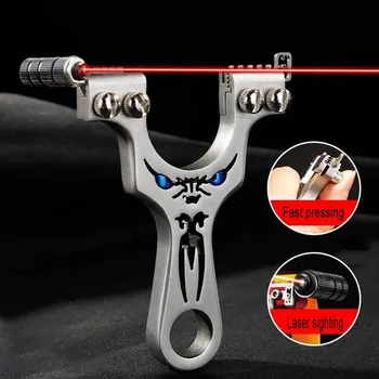 

Slingshot for Hunting High Quality Stainless Steel Catapult with Rubber Band Outdoor Shooting Game Sling Shot