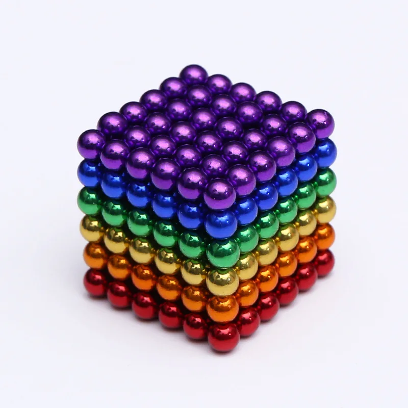 

2023 D3MM/D4.8MM Rainbow Fidget Colored Small BallsMagnets Game Toys