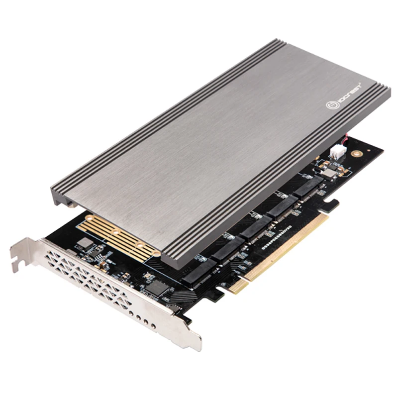 5 портов M.2 адаптер NGFF SSD для PCIe 3,0x16 карты M2 ключ B драйвер с силиконовой охлаждающей накладкой Жесткий диск адаптер для 2230-2280 SSD