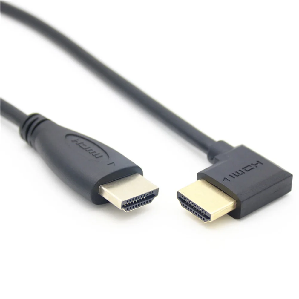 Кабель Hdmi 3 0 с левым и правым углом 90 ° видеокабель со штыревыми соединителями 4k 18