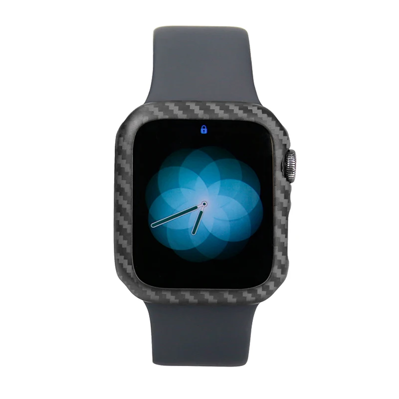Чехол из углеродного волокна для Apple Watch Series 5 4 40 мм 44 мм роскошный защитный чехол для Apple Watch 1 2 3 38 мм 42 мм чехол для часов рамка - Цвет: Matte