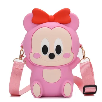 

Summer Cartoom Silicone Mini Phone Bag For Samsung/iPhone/Huawei/Xiaomi Wallet Case Shoulder Bags Mobile Phone Pouch Clutch bag