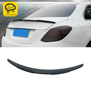 

CarManGo for Mercedes Benz C Class W205 2016-2019 Auto Car Rear Trunk Spoiler Lip Tail Wing Trim Cover Frame Sticker Accessories