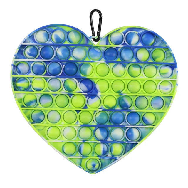 Pop Fidget Reliver Stress Toy Rainbow Push Bubble Antistress Toys Adults & Children Sensory Toys to Relieve Autism Free Shipping 20X20 CM