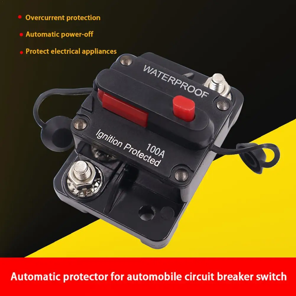 Xipupoo Car Circuit Breaker 120 Amp 12V - 48V DC with Manual Reset Switch Button for Boat Trolling Motor Marine ATV Trailer Vehicles Stereo 並行輸入品 60 Amp Fuse Xipupoo Car Circuit Breaker 30 Amp 12V - 48V DC With