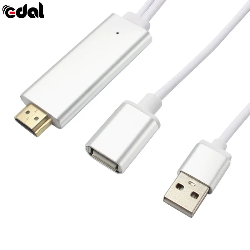 HDMI кабель HDTV кабель адаптера AV 8 Pin/Micro USB к HDMI 1080P для iPhone 5 6 S Plus для Android samsung Xiaomi LG