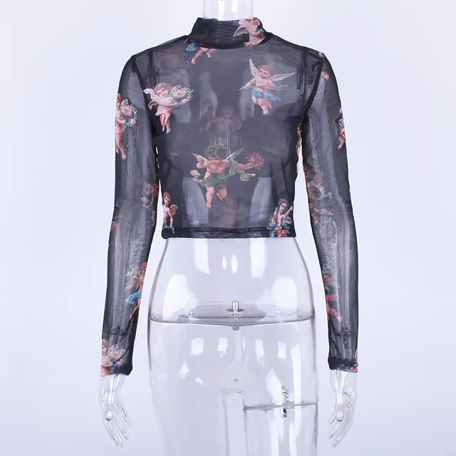black angel mesh top