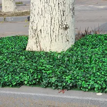 Искусственные садовые изгороди, растения 25X25 см, искусственные растения для уличного ограждения, листва для свадебного украшения, 200 шт./лот