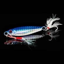 Sequins Lead Bait Metal Sequins Fishing Lure Double Hook Jig Lure Artificial Baits Casting Jigging Weights 17-30g Shads Spoon