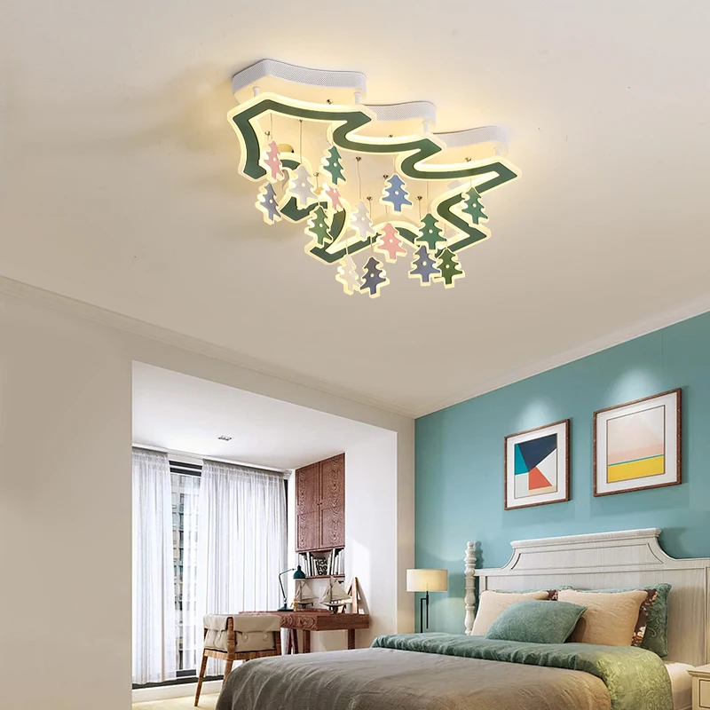 

New Ceiling Lights Girl Boy Children Room Bedroom Modern LED Lighting Surface Mount Remote Control Indoor Lamp Lampara Techo
