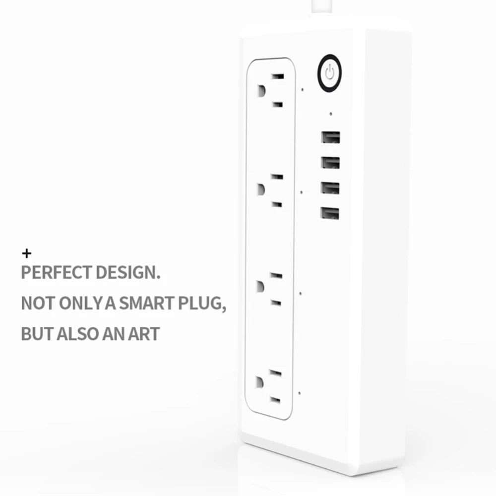 4 порта USB голосовое управление умная Wi Fi лента питания защита от перенапряжения