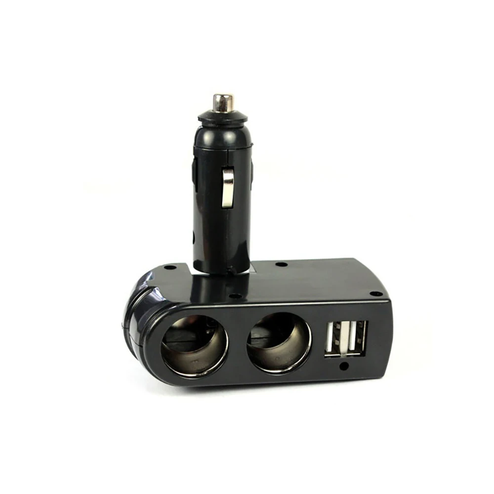 Многофункциональный автомобильный прикуриватель Dual USB Зарядное устройство питания+ 2 розетки машинная Зажигалка для сигарет Удлинительный расширительный для детей возрастом от 12 V-24 V автомобиль