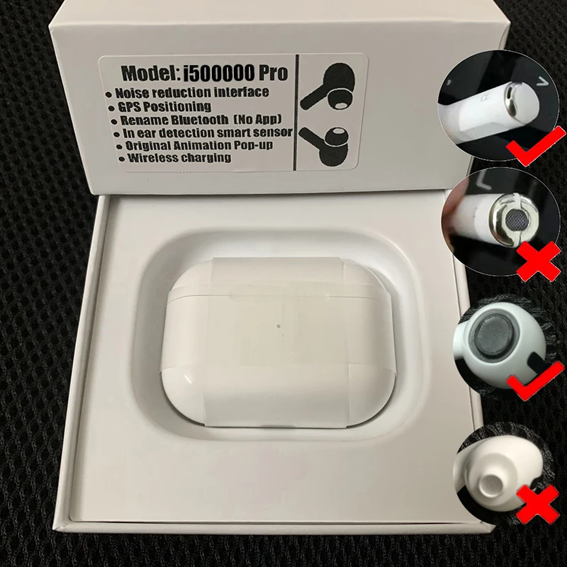 

High Quality 1:1 Size i500000 Pro True Air 3rd Generation Wireless Earbuds Better Than i100000 TWS i9000 i900000 Pro Earbuds