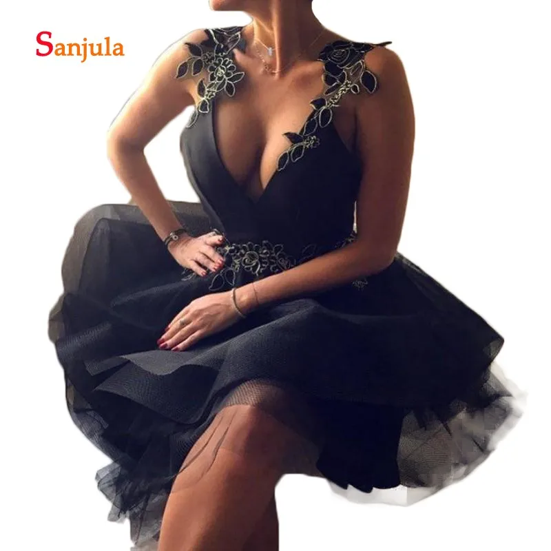 short black graduation dresses