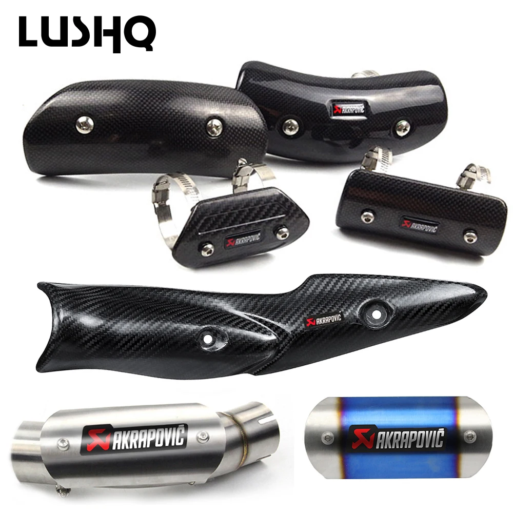 Akrapovic глушитель выхлопной трубы для мотоцикла покрытие анти-обжигающее углеродное волокно для KTM 490 z650 suzuki ltr 450 sv650 tdm 850 z900