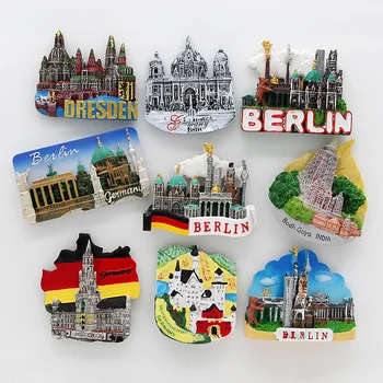 Catedral de Colonia de Alemania, Berlín, Heidelberg, neikal, Dresde, Munich, Alemania, recuerdo de Turismo, imanes para la nevera