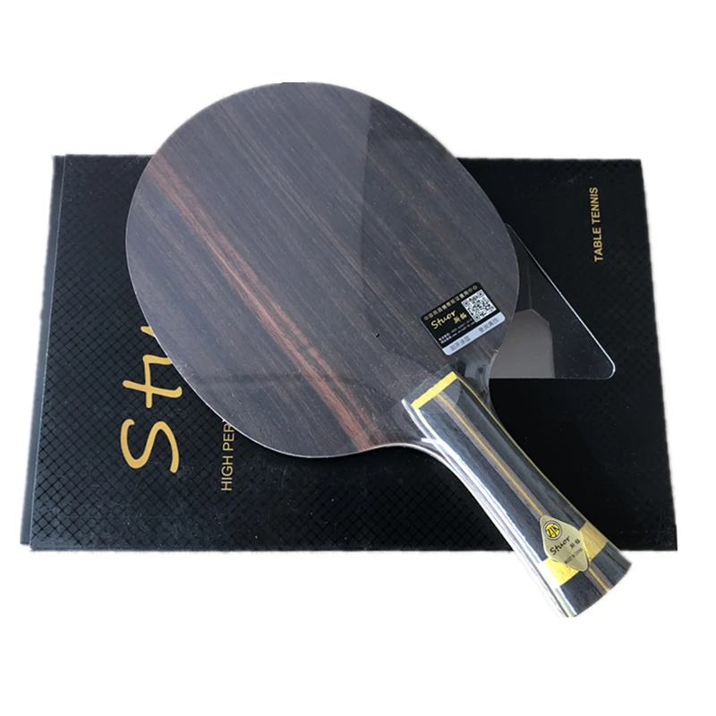 Stuor 19 новые черные золотые провинции(Ebony Innerforce ALC, OFF+) лезвие для настольного тенниса ракетка для Пинг-Понга Летучая Мышь - Цвет: long handle