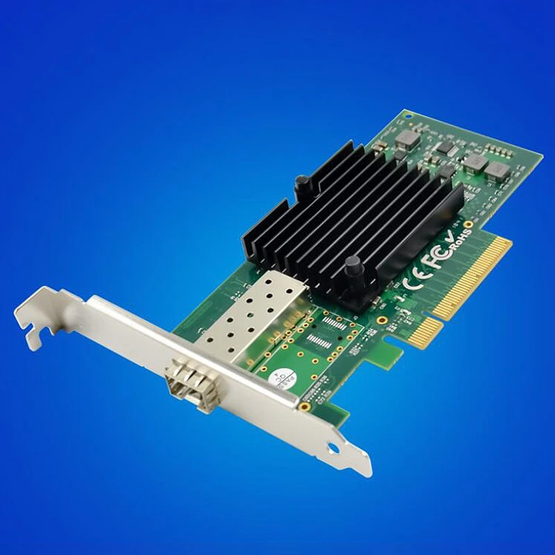 PCI E X8 10 гигабитный сервер волоконная сетевая карта PCIe 10GbE SFP + 82599EN|Сетевые карты| |