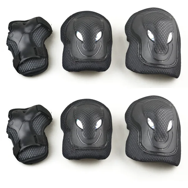 US $17.18 Adult Roller Skating Protective Clothing Set Teenage Bike Protective Clothing 6 Pieces Skating Thic