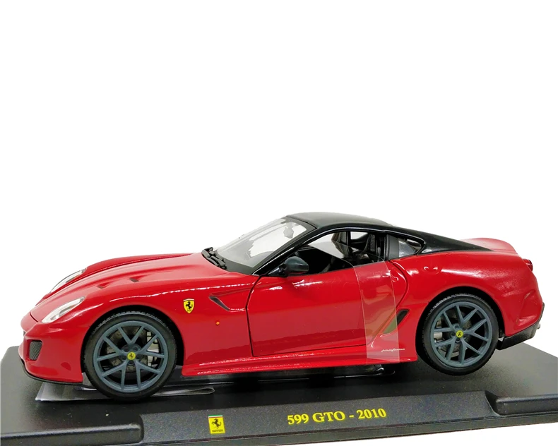 Bburago 1:24 599 GTO 2010 Красный/Черный Топ литой модельный автомобиль|Наземный транспорт|