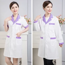 Новая медицинская женская Больничная медицинская скраб одежда модный дизайн тонкий подходит стоматологические скрабы салон красоты спецодежда униформа