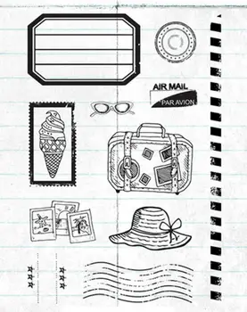 

french Clear Silicone Stamp / seal for DIY Scrapbooking / Album Decorative Clear Stamp Sheets A386