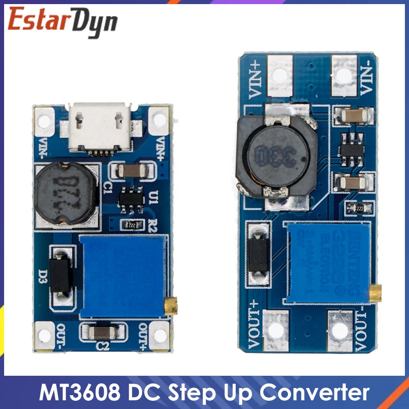 Повышающий Модуль питания MT3608 DC-DC повышающая плата максимальная выходная