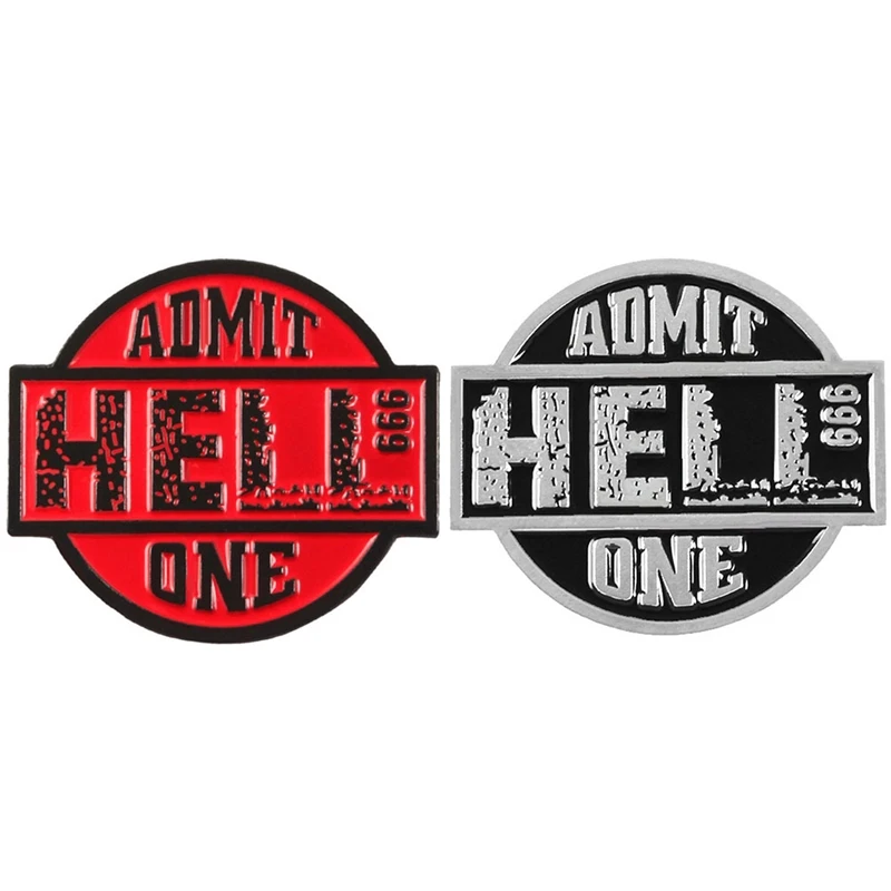 

Movie Ticket Science Fiction Horror Movie Admission Ticket Hell Brooch Slot Machine Game Why Badge Fbi Flip Enamel Pin Punk Gift