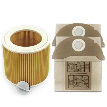 

Hot 3Pcs Dust Hepa Filters for Karcher Vacuum Cleaners Parts Cartridge HEPA Filter A2204 VC6100 A2004 WD3.200 VC6200