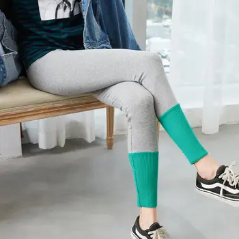 

Women 2020 Spring Autumn Solid Color Thread Cotton Leggings High Waist Casual Clothes Female Stretching Slim Legging Pants L423