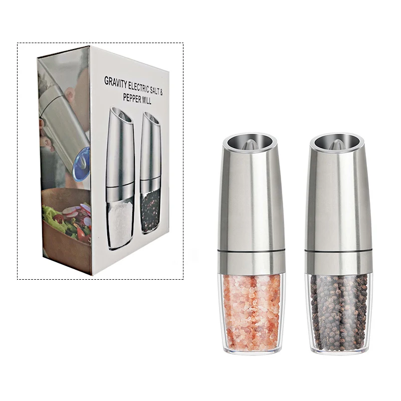 Electric Pepper Grinder Salt And Pepper Grinder Spice Mill Kitchen Accessories 1PC/2PCS