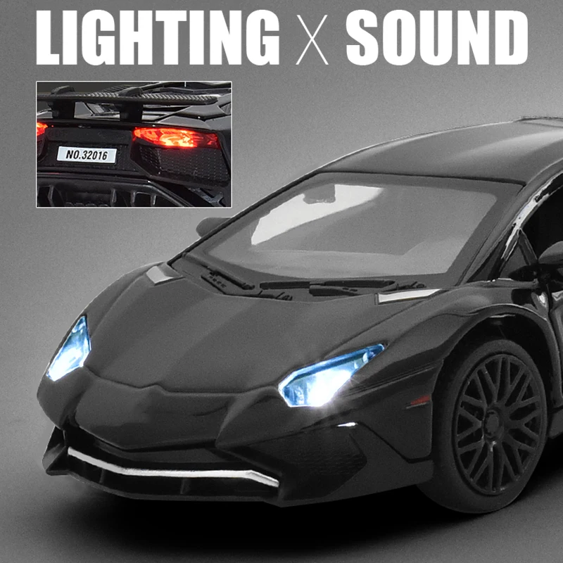 LP770 LP750 1:32 сплава литья под давлением модели автомобилей автомобильные часы со