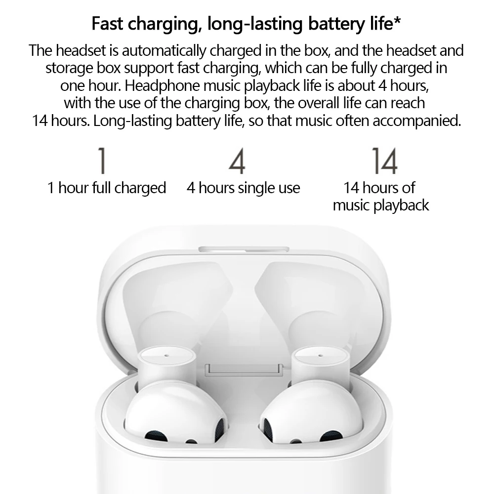 Оригинальные наушники Xiaomi Air 2 TWS, беспроводные наушники Airdots Pro 2, Bluetooth 5,0, динамический двойной микрофон ENC, автоматическая пауза, управление нажатием