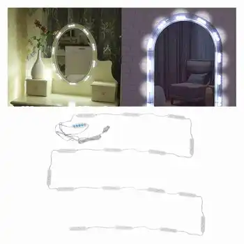 

5 Levels LED Vanity Mirror Lights Dressing Table DIY Dimmable Makeup Mirror Strip Light Bulbs Kit Beauty Tools Accessories
