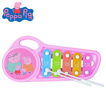 

Original Peppa Pig Knocking on Piano Quintet Musical Instrument Puzzle Enlightenment Early Education Baby Children's Toy Gift