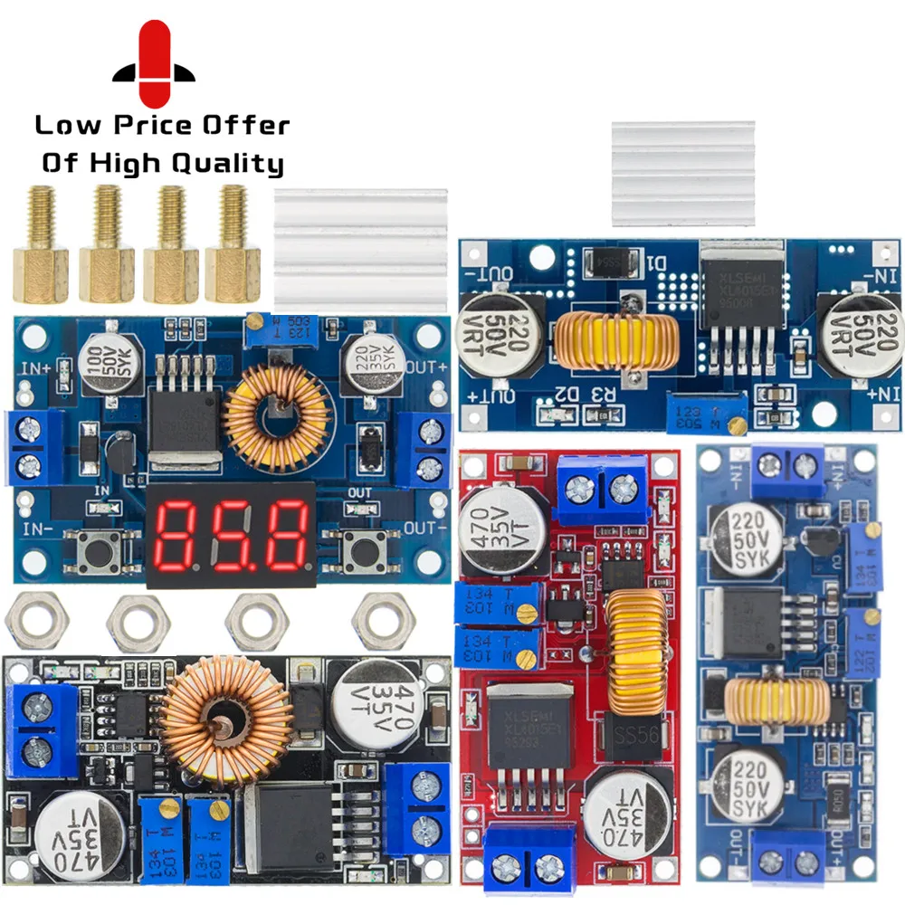 10 шт. 5A DC-DC CC CV литиевых Батарея Шаг вниз зарядки Led Мощность конвертер Зарядное