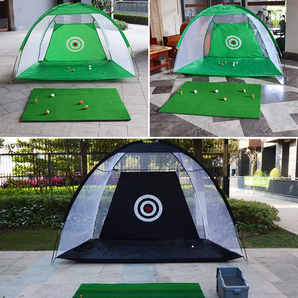 

Travel Beginners Golf Chipping Net Golf Practice Net Tool 210D Oxford Cloth Nylon Home Sports Golf Training Net Outdoor Indoor
