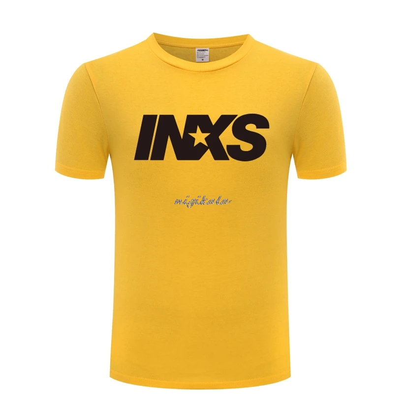

INXS Rock Music Mens Men T Shirt Tshirt New Short Sleeve Casual T-shirt Top Tee