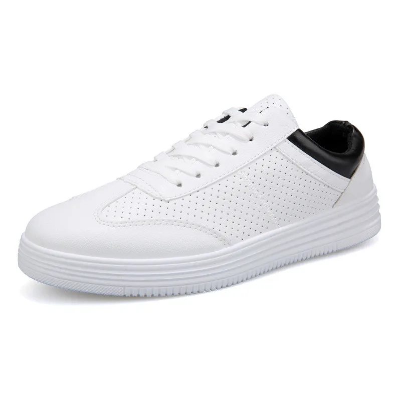 

Men Vulcanized Shoes Simple Spring Autumn Running Shoes for Men Light Man Sneakers Shoes Cheap White Low Top Lace-Up Korean new
