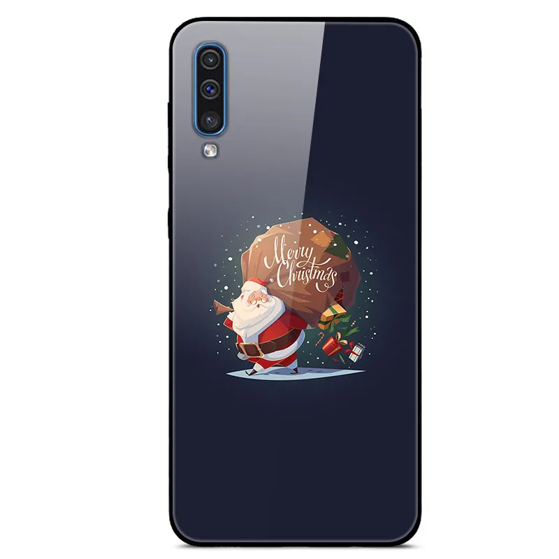 25 Для samsung A70 чехол закаленное Стекло жесткая накладка на заднюю панель для samsung Galaxy A30S A50S A10S чехол для телефона бампер A10 A20 A30 A40 A50 70 - Цвет: 25