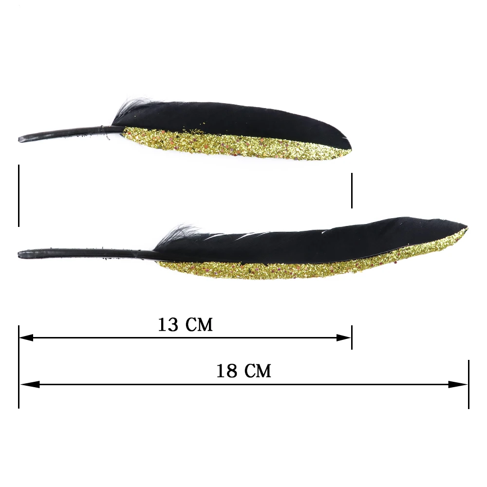 13-18cm 半边喷金葱粉黑色小直刀 尺寸1
