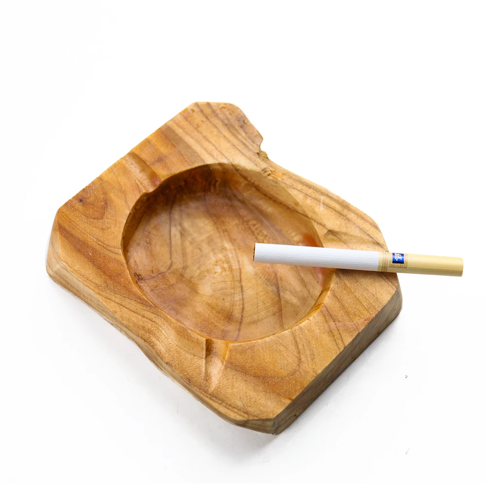 Ashtrays Tobacciana Art & Collectibles Irregular Wooden Decorative